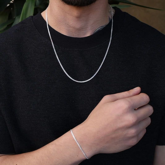 Grumet 2 mm Silver Chain and Bracelet Kit